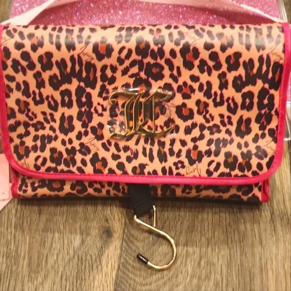 Juicy Couture Leopord Logo Hanging Cosmetic‎ Bag